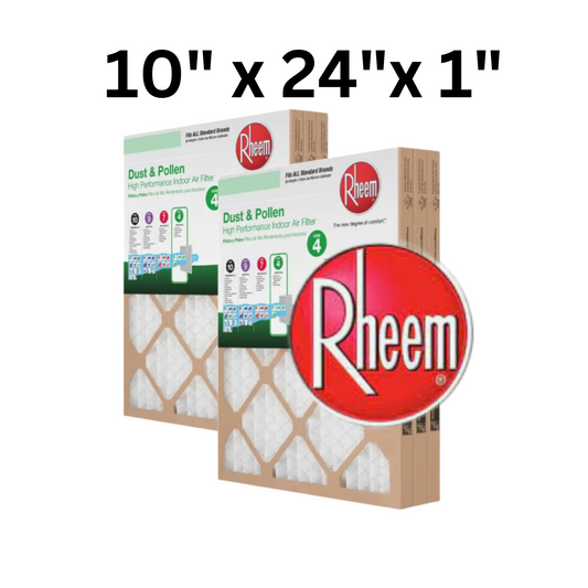 10x24x1 Rheem MERV 4 Air Filter 6 Pack - Optimal Air Quality