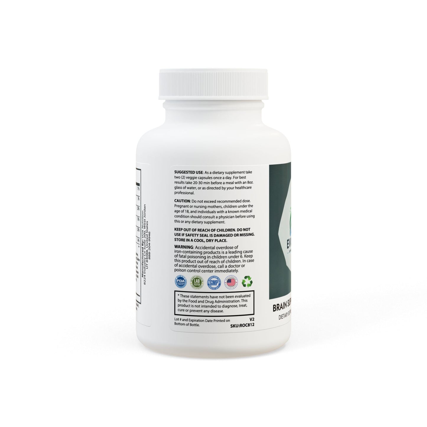 Brain Support Complex Supplement (60 Capsules)