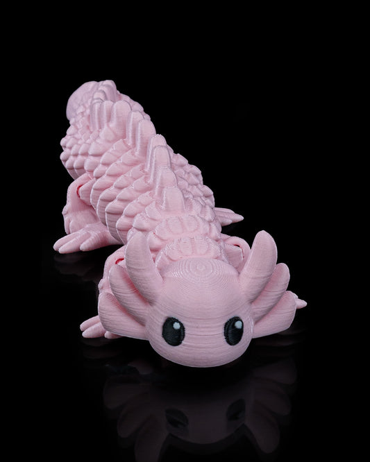 3D-Printed Flexi Axolotl – Adorable, Articulated & Fun!