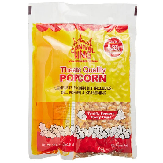 Carnival King All-In-One Popcorn Kit for 8 oz. to 10 oz. Poppers - 24/Case