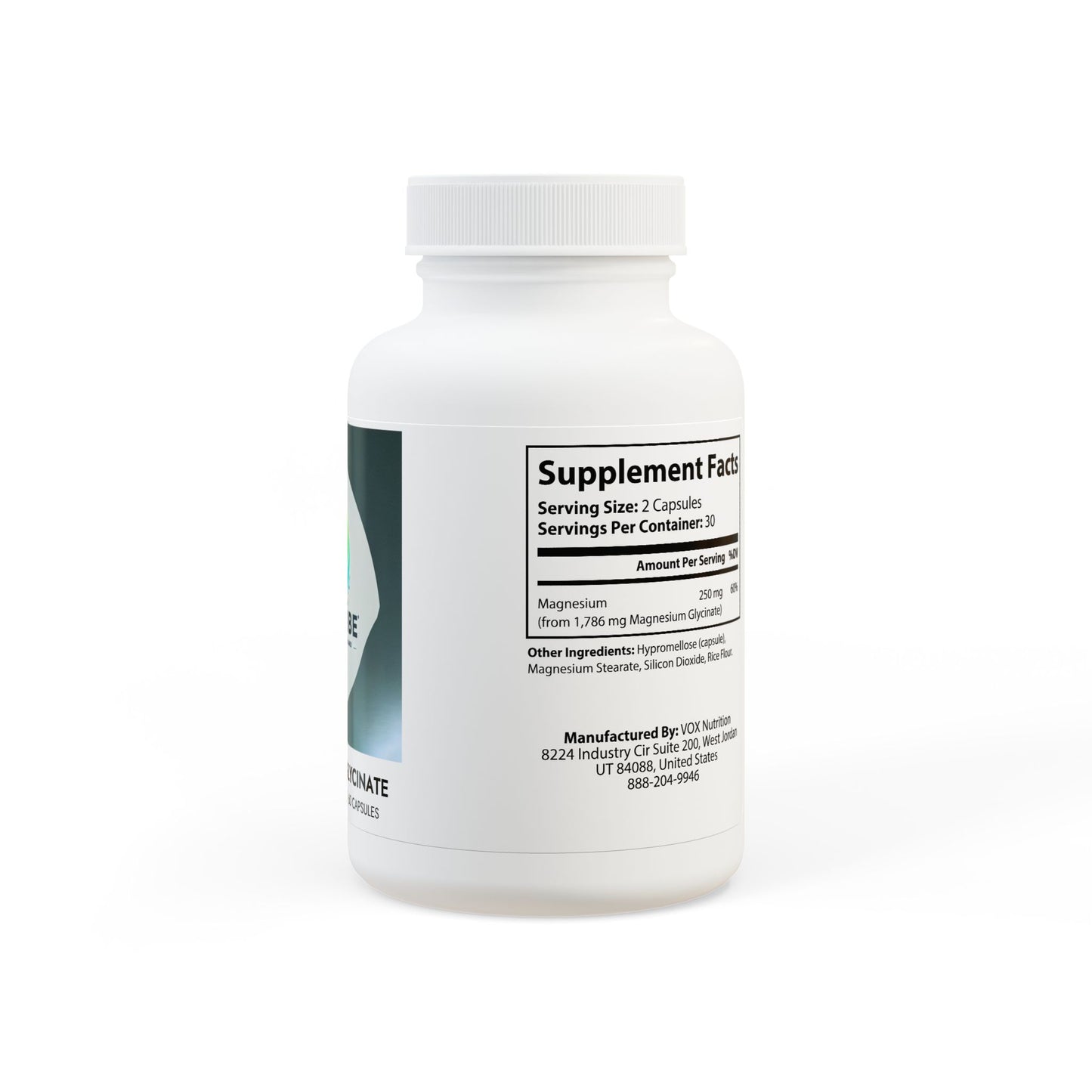 Magnesium Glycinate Supplement (60 Capsules)