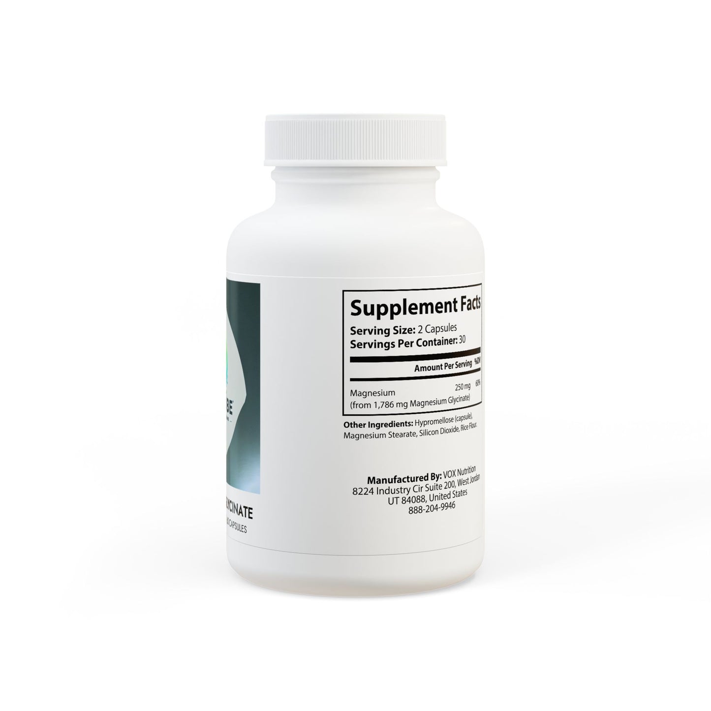 Magnesium Glycinate Supplement (60 Capsules)