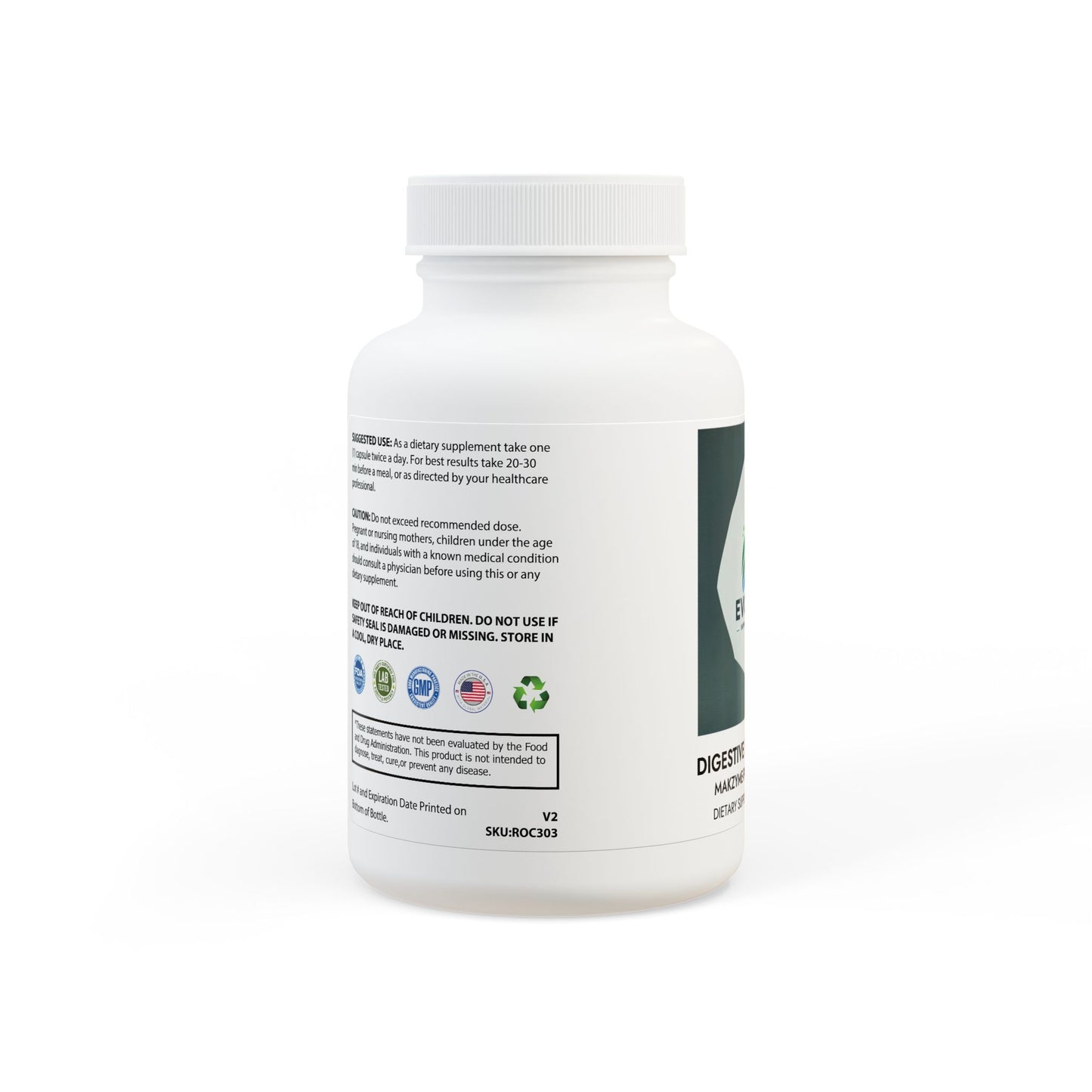 Digestive Enzyme Blend Supplement (60 Capsules)