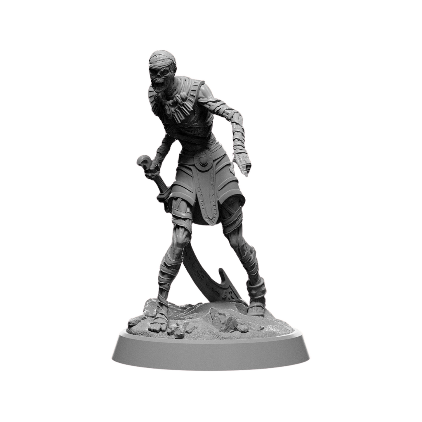 Ancient Undead Warriors Miniature Set – 32mm Scale for Tabletop RPGs