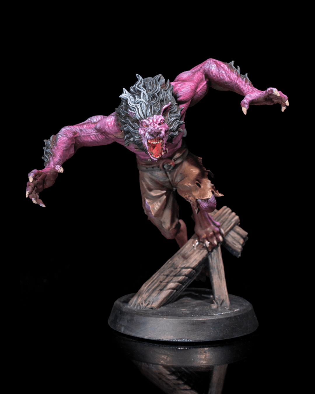 Ferocious Werewolf Miniature – 32mm Scale for Tabletop RPGs