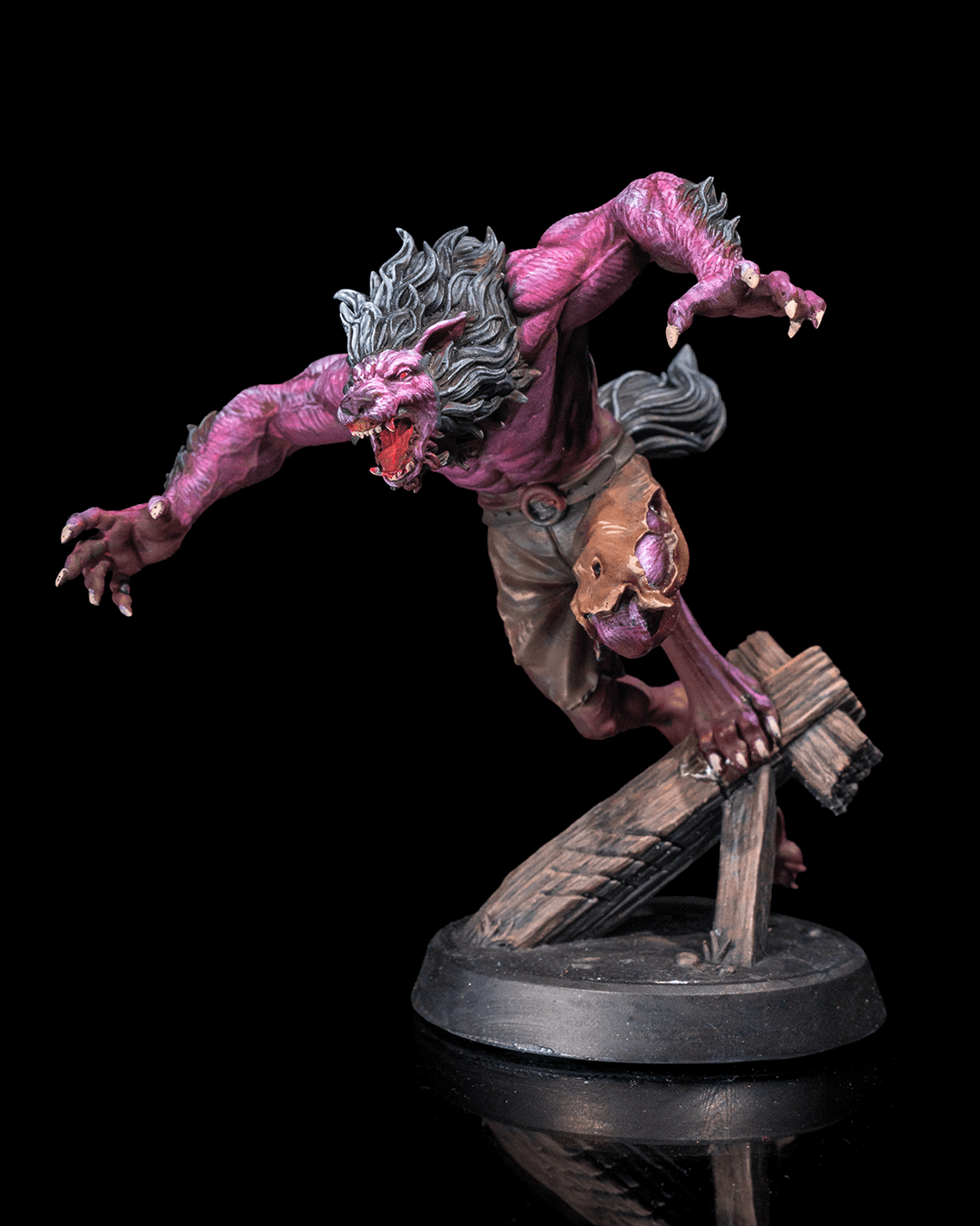 Ferocious Werewolf Miniature – 32mm Scale for Tabletop RPGs