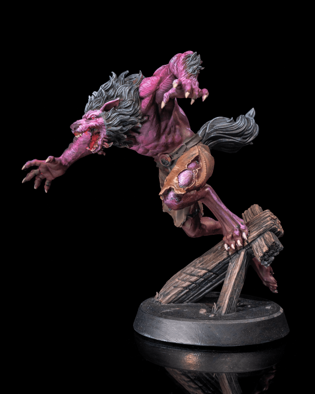 Ferocious Werewolf Miniature – 32mm Scale for Tabletop RPGs