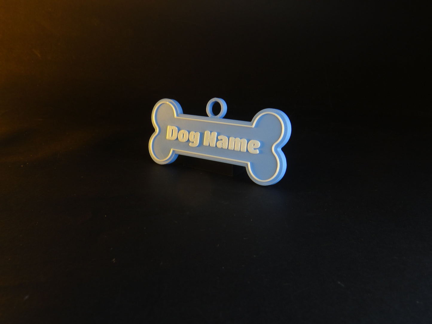 Customizable 3D Printed Dog Tag – Personalized & Lightweight