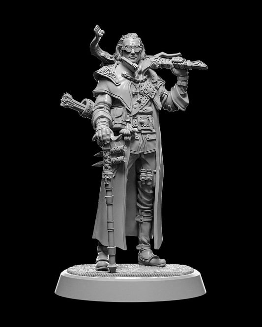 Arcane Hunter Miniature – 32mm Scale for Tabletop RPGs