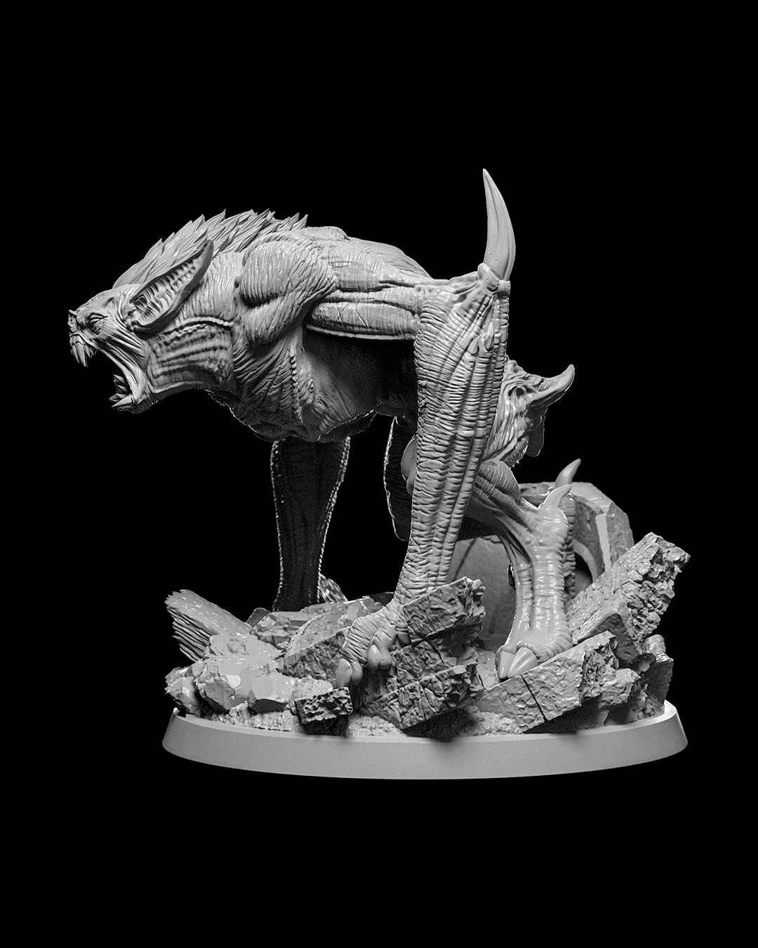 Dire Bat Miniature – 32mm Scale for Tabletop RPGs