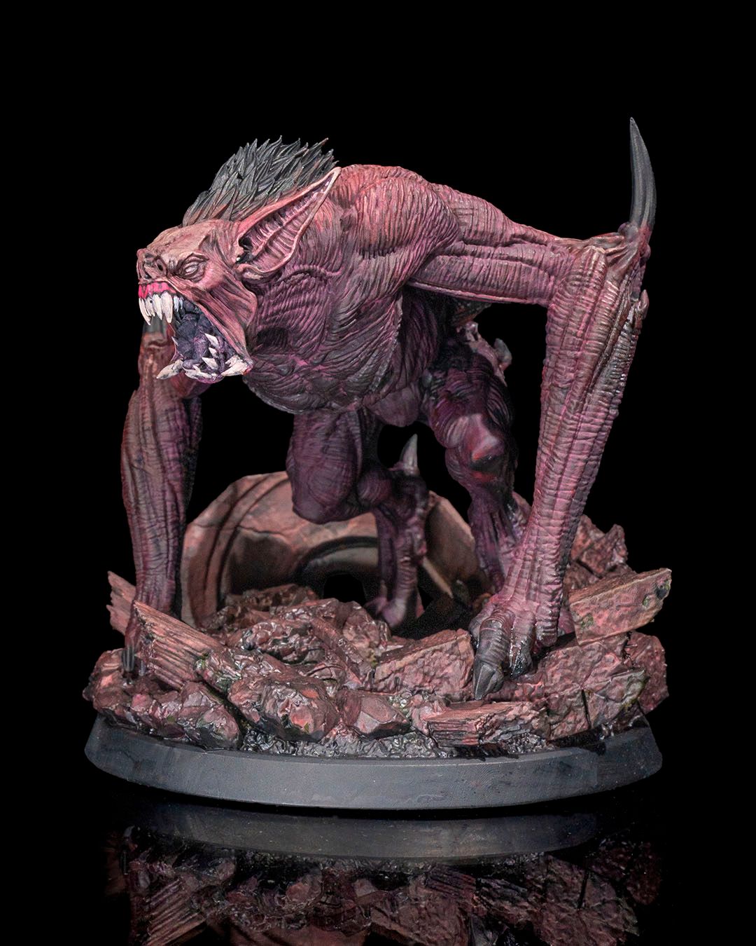 Dire Bat Miniature – 32mm Scale for Tabletop RPGs