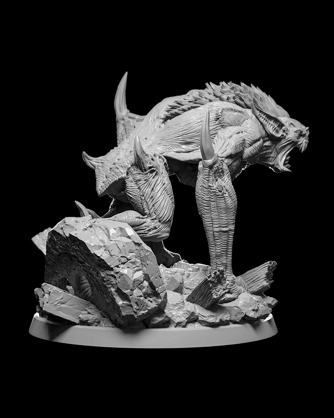 Dire Bat Miniature – 32mm Scale for Tabletop RPGs