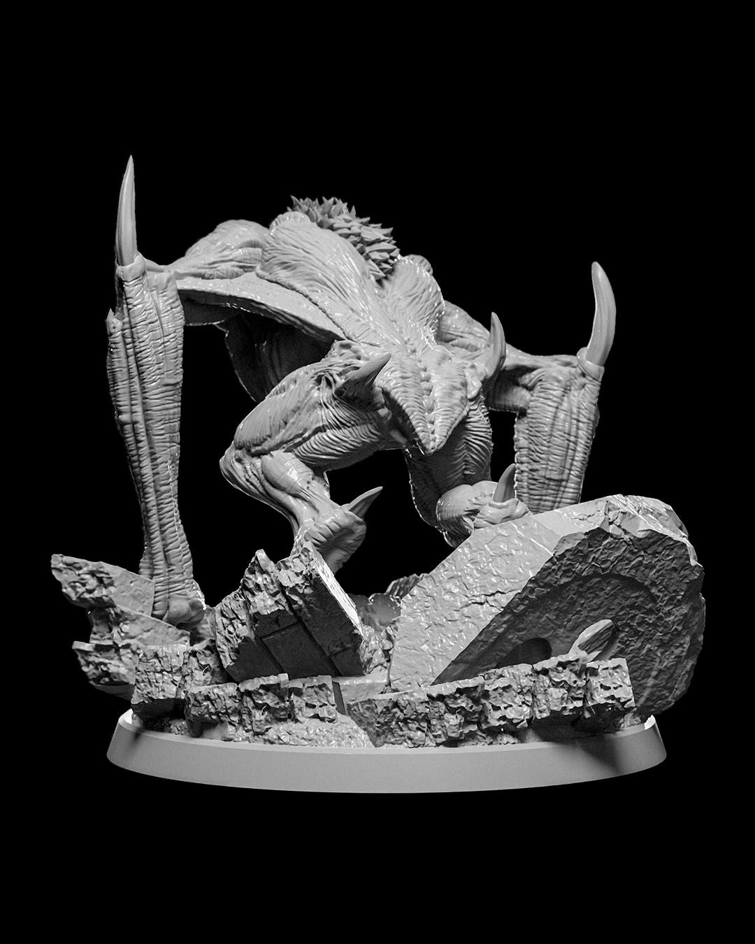 Dire Bat Miniature – 32mm Scale for Tabletop RPGs