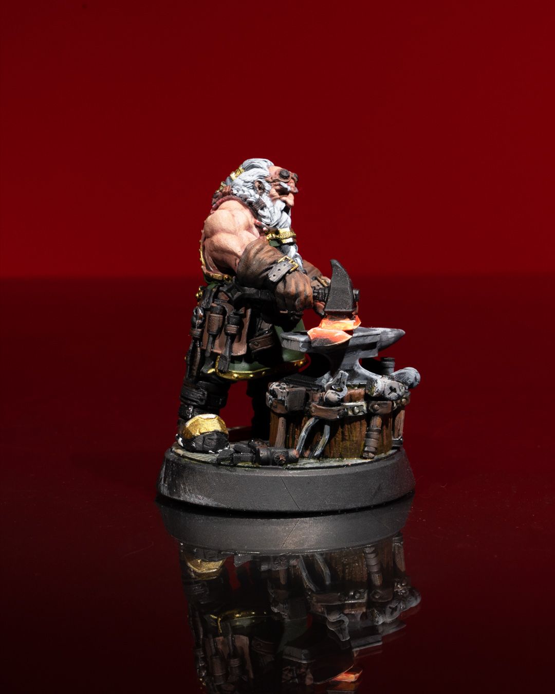 Dwarf Blacksmith Miniature, Resin Figure, Perfect for Tabletop RPGs, Wargames, and Painting