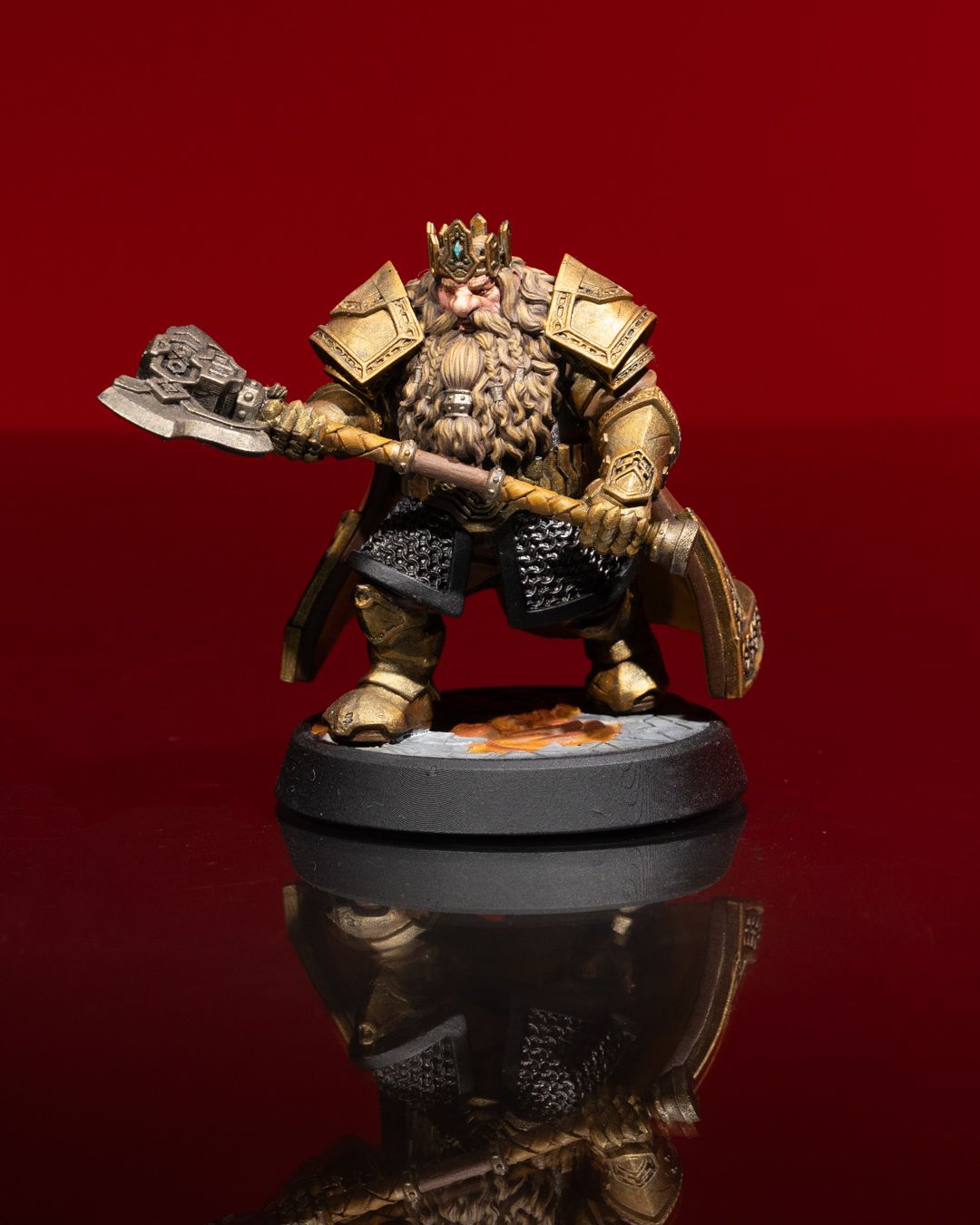 Dwarf King Miniature - High-Detail Resin Figure for Tabletop RPGs and Wargames