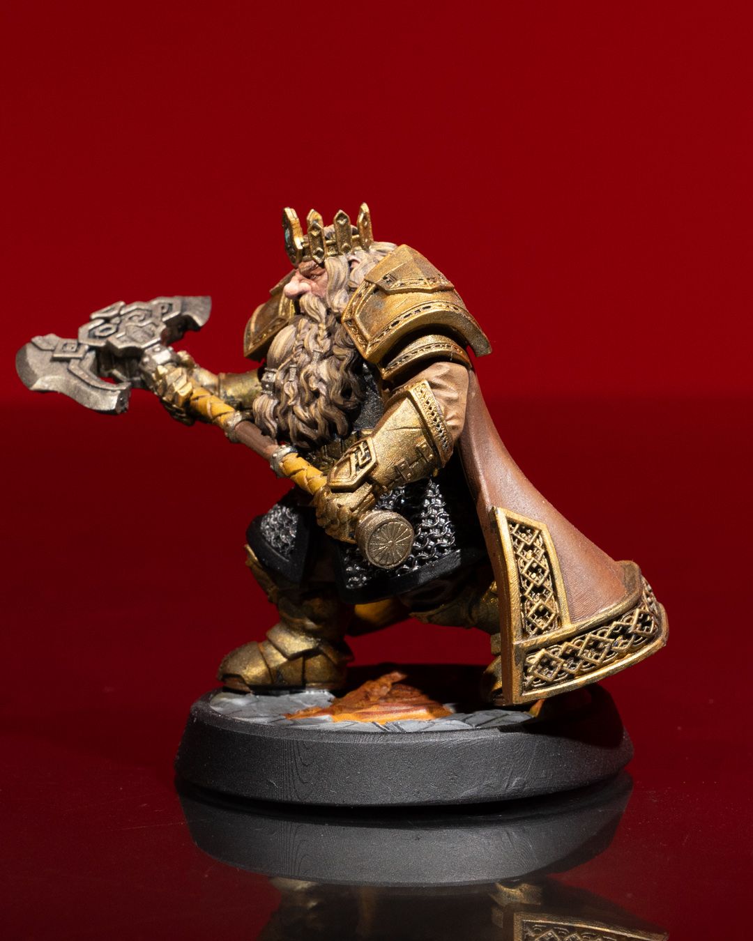 Dwarf King Miniature - High-Detail Resin Figure for Tabletop RPGs and Wargames