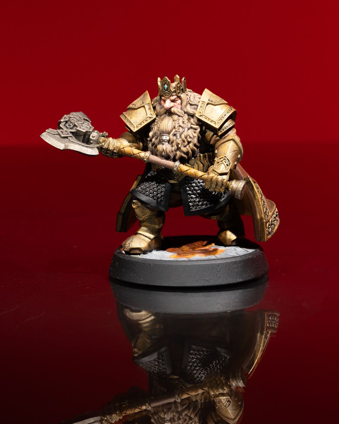 Dwarf King Miniature - High-Detail Resin Figure for Tabletop RPGs and Wargames