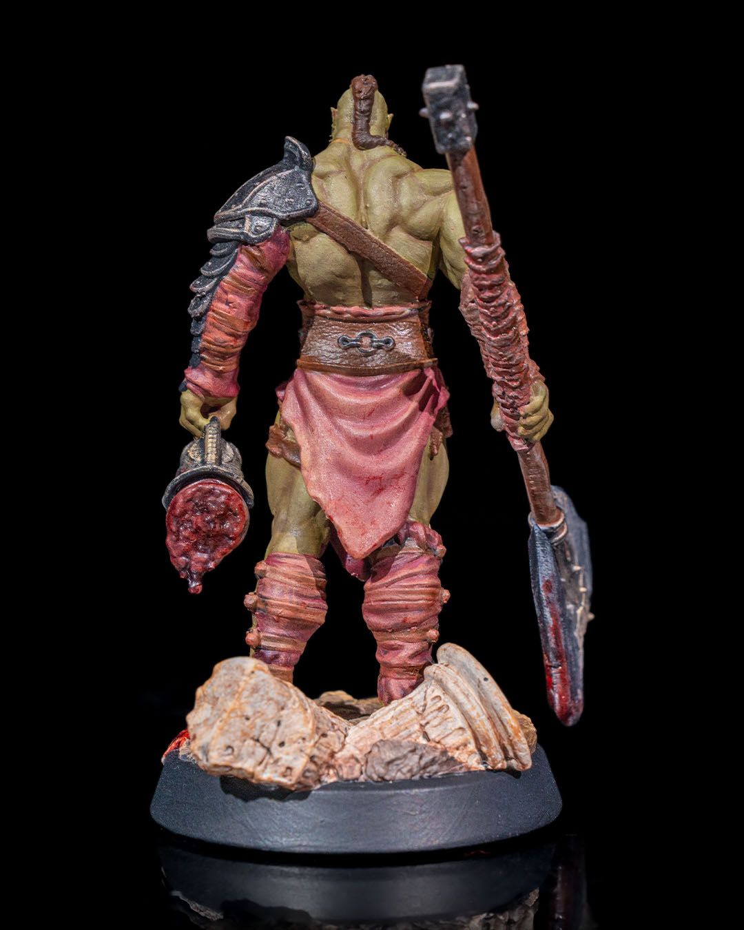 Savage Orc Warlord Miniature