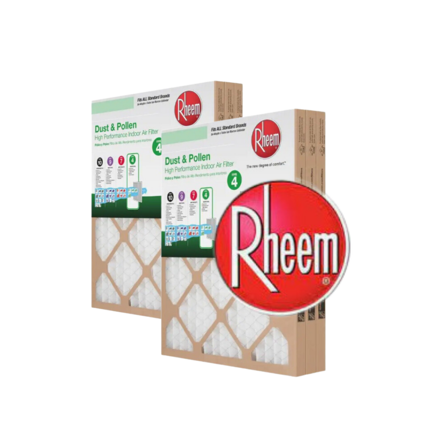 Rheem MERV 4 Air Filter – 6 Pack | Essential Home Air Quality Solution