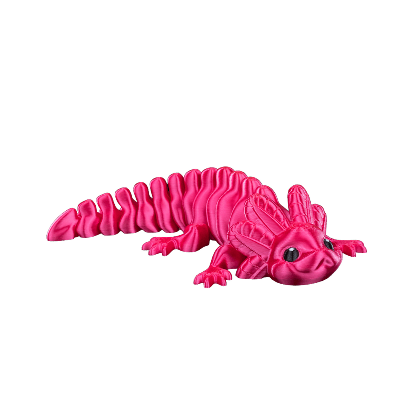 Articulated Axolotl 3D Printed Figure - Set of 2 - Flexible & Collectible Toy - Handmade Gift