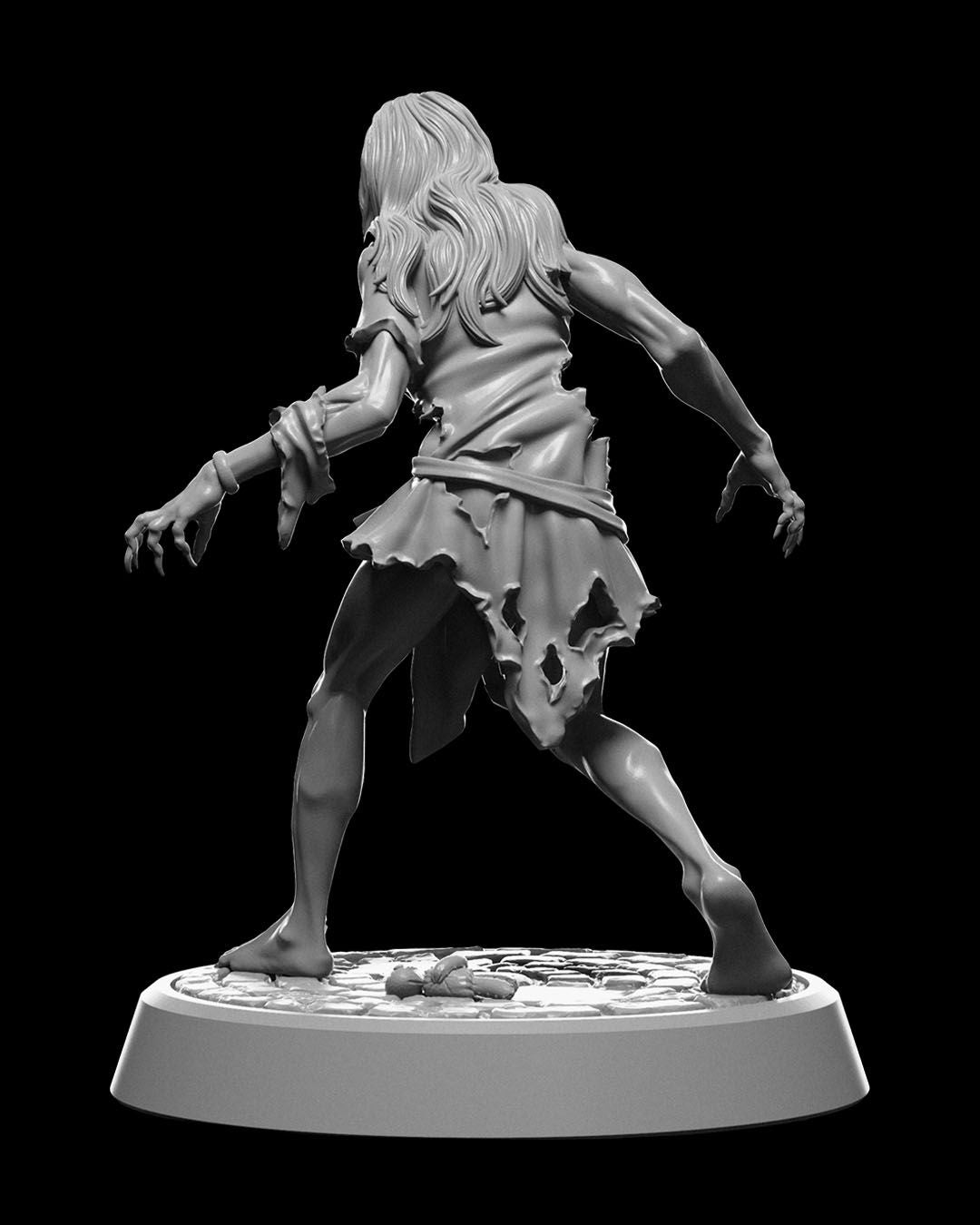 Vampire Spawn Miniature – 32mm Scale for Tabletop RPGs