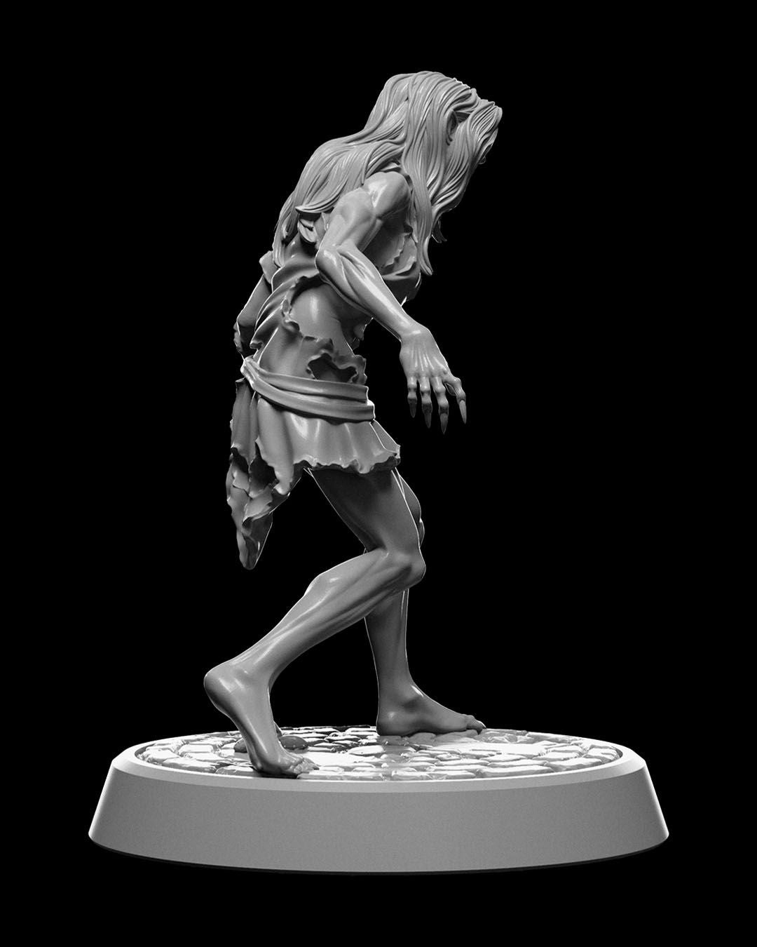 Vampire Spawn Miniature – 32mm Scale for Tabletop RPGs