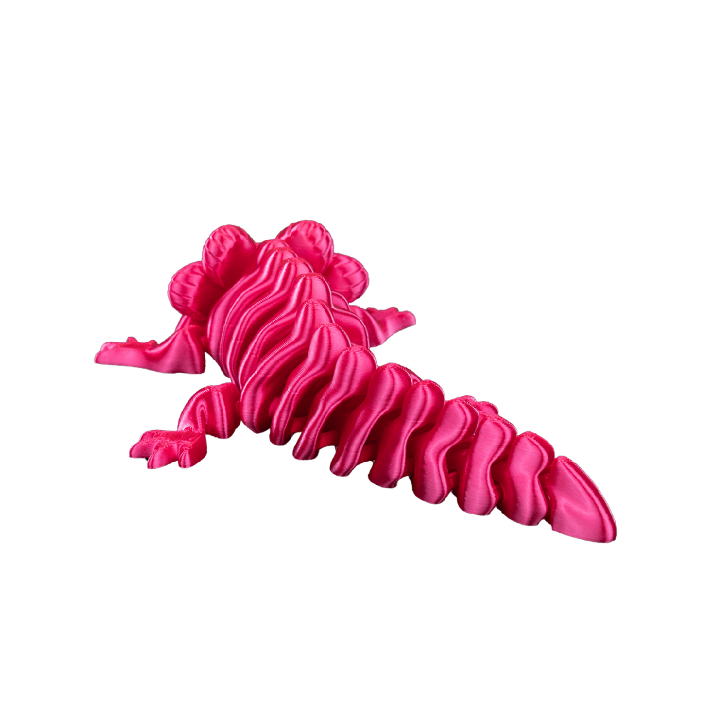 Articulated Axolotl 3D Printed Figure - Set of 2 - Flexible & Collectible Toy - Handmade Gift