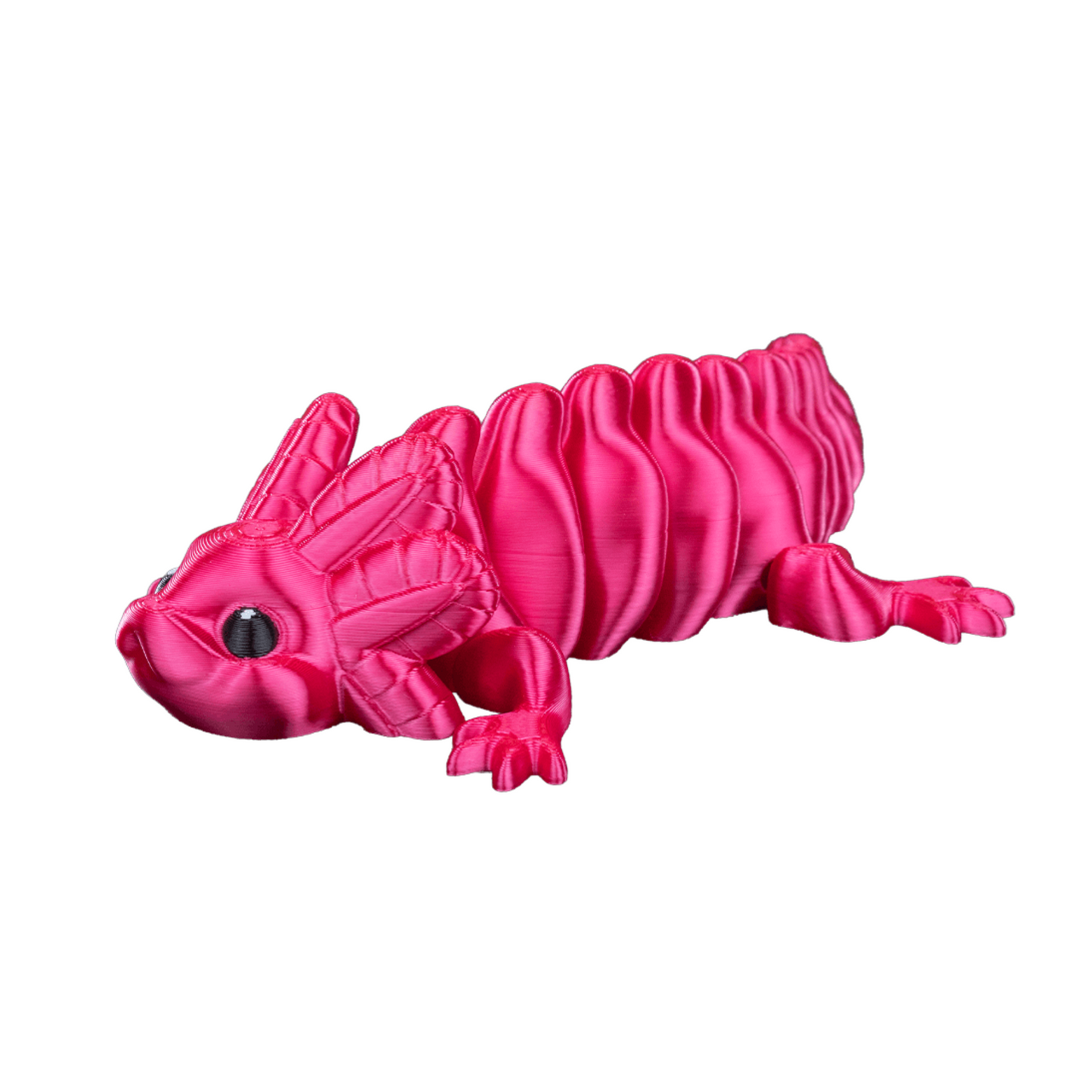 Articulated Axolotl 3D Printed Figure - Set of 2 - Flexible & Collectible Toy - Handmade Gift