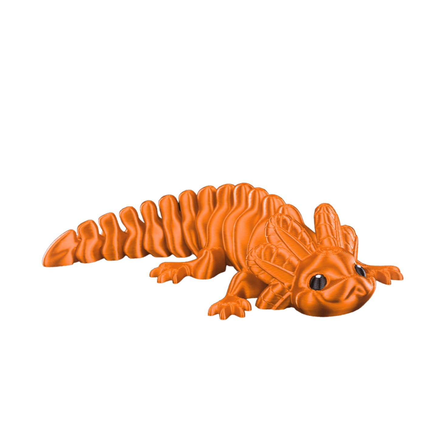 Articulated Axolotl 3D Printed Figure - Set of 2 - Flexible & Collectible Toy - Handmade Gift