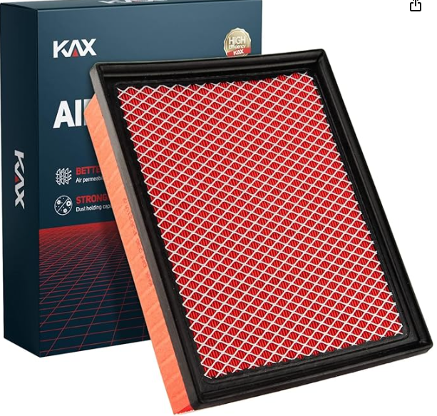 KAX Engine Air Filter, GAF036 (CA11895) Air Filter Replace for Tacoma V6 3.5L(2016-2021), Tundra (2013-2021), Sequoia (2014-2021), 200% Longer Life