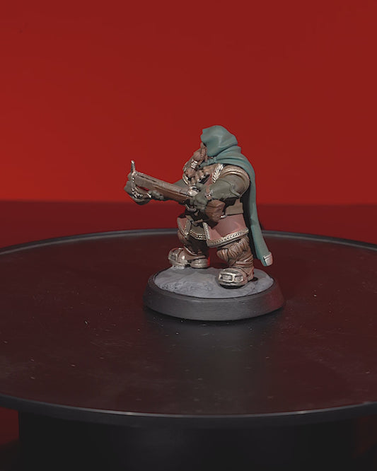 Dwarf Ranger Miniature - High-Detail Resin Figure for Tabletop RPGs and Wargames